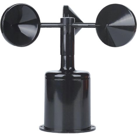 Pièce de rechange pour indicateur de vent : Boîtier d'indicateur de vent, boîtier d'indicateur de vent d'alimentation, boîtier d'indicateur de vent.-16.50X12.00X12.00CM-Black (1/4)