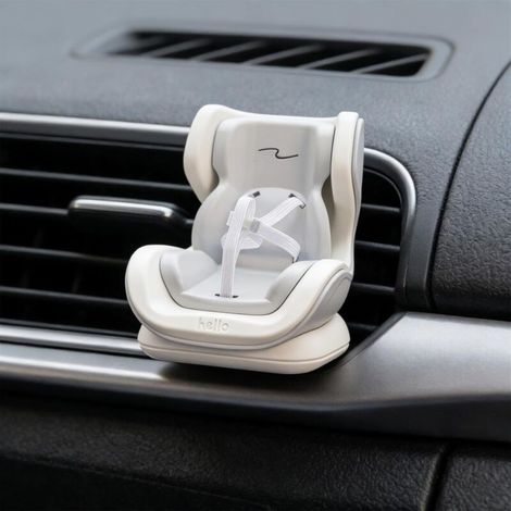 Désodorisant pour siège de voiture pour poupée, diffuseur de voiture d'aromathérapie (gris, 11 x 10 x 12 cm) (1/5)