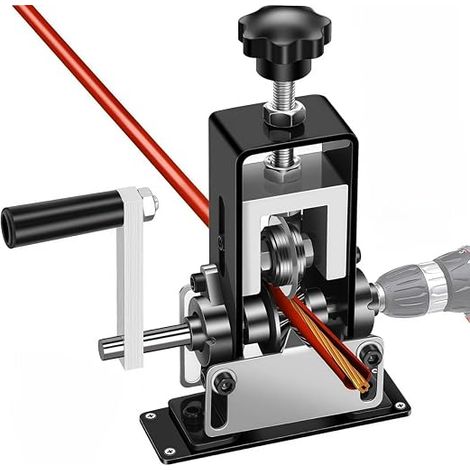 Dénudeur de câble en cuivre manuel et automatique, machine à dénuder électrique pour câbles de 1 à 25 mm de diamètre avec manivelle, outil de dénudage professionnel (1/5)