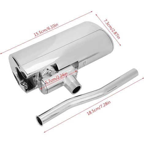 Beyamis Robinet de chasse d'eau automatique sans contact pour urinoir mural de salle de bain (1/5)