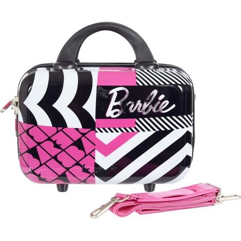 Beauty rigido ABS, 32x15x22cm, divisorio interno, chiusura zip Barbie Kids