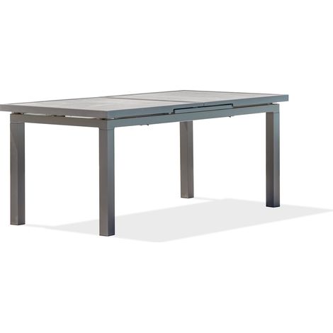VENISE - Ausziehbarer Gartentisch 8/10 Pers, Aluminium mit Keramikplatte - DCB GARDEN (1/5)