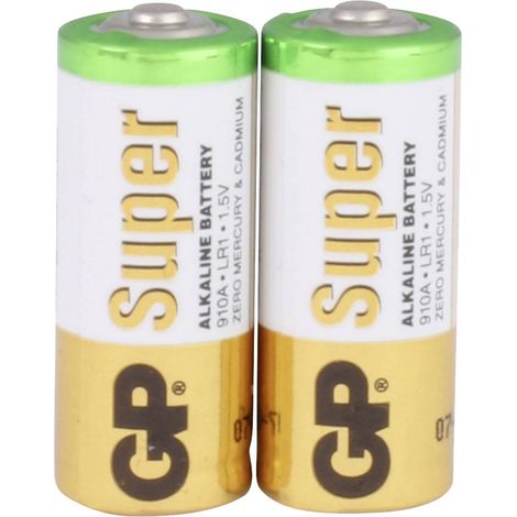 Piles alcalines GP Battery Super LR1/910A (blister de 2) (1/5)