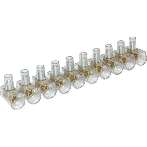 Connettore a morsettiera a 10 piste per cavi elettrici da 10 mm²