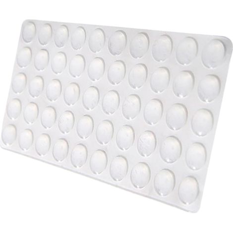Lot de 50 butées de porte adhésives en silicone 1 30 x 1 30