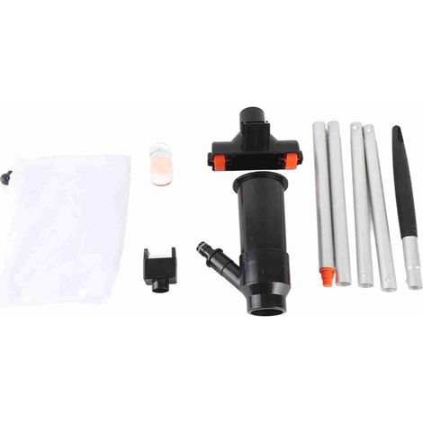 Aspirateur à jet de piscine sous l'eau avec poteau à 5 sections, mini tête d'aspiration portable pour spas hors sol, bassins à remous, fontaines.