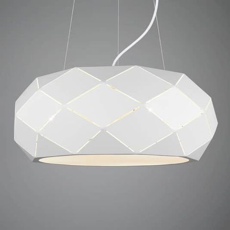 [GEBRAUCHT] Trio Lighting Hängeleuchte Zandor Pendelleuchte Deckenlampe Lampe Weiß Metall426 B-Ware