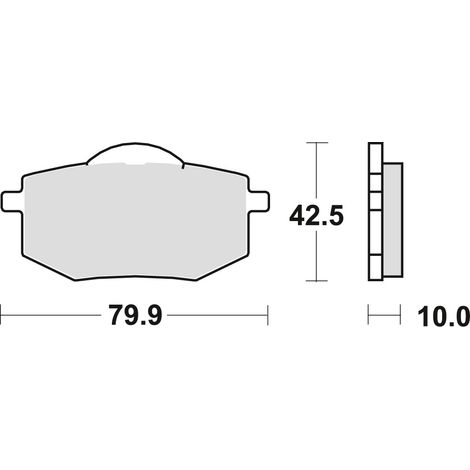 TRW ZF Bremsbeläge KH136 organisch für Yamaha XV 535 Virago 88-94, vorne