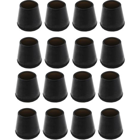 Capuchons Pour Pieds De Chaise - Protège-Sol En TPE Avec Semelle Souple - Pour Parquet Carrelage Linoléum - Lot De 16 (1/5)