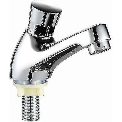 Robinet à capteur automatique XUEMEI en laiton chromé, sans contact, pour évier de cuisine et de salle de bain, avec économie d'eau. (1/5)