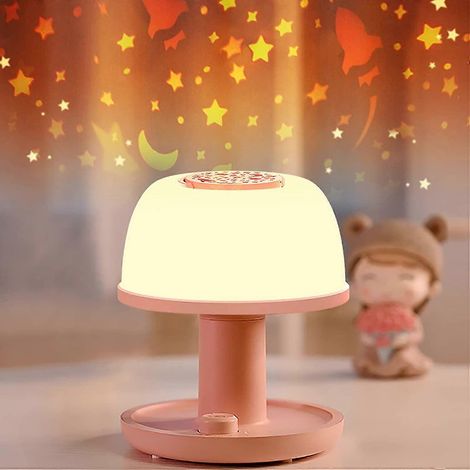 Filiyano – lampe de chevet LED – Veilleuse pour tout-petits, lampe de chevet LED à intensité variable avec projecteur d'étoiles, veilleuse pour (1/4)