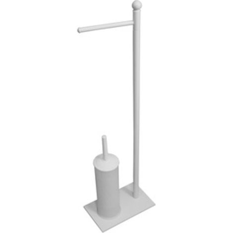 1PZ PIANTANA CON PORTAROTOLO+SCOPINO SONIA BIANCO FIGURA 9