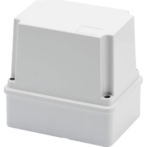 Cassetta Derivazione con coperchio alto a vite, IP56, Dimensioni interne 120x80x120, Pareti lisce, Grigio RAL 7035 (1/4)