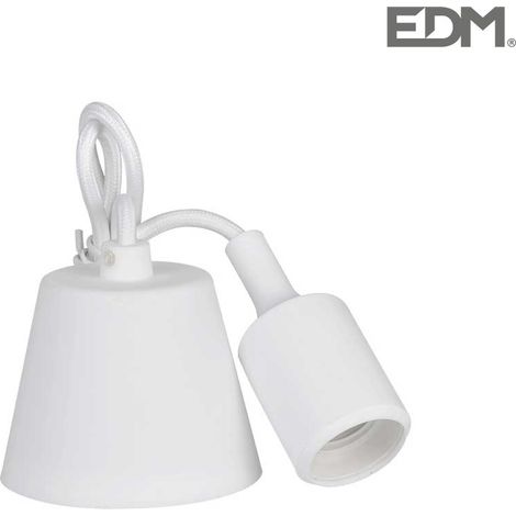 Ciondolo in silicone e27 60w colore bianco EDM