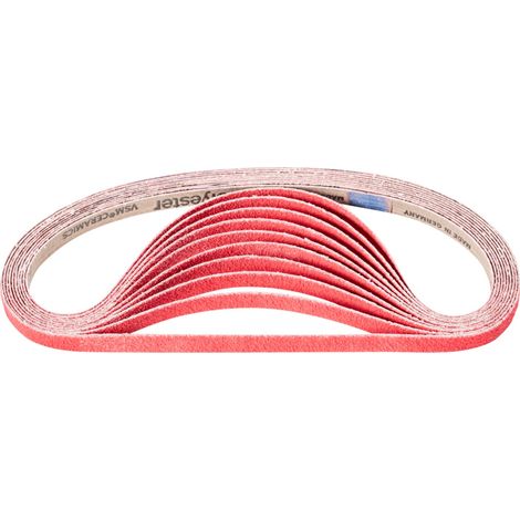 PFERD TOOLS Keramikkorn Schleifband BA 12x610mm CO-COOL60 für Edelstahl-Schliff mit Bandschleifer (100) 100 Stk (1/5)