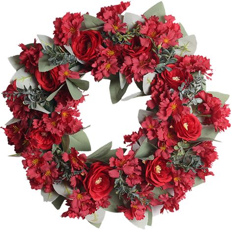 Guirlande Fleurie Artificielle - Pour Porte Linteau Décoration Mariage Fêtes Intérieur Extérieur - 30 cm - 1 Pièce (1/5)