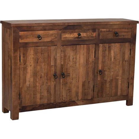 Aparador de madera natural 155x36x102 (1/5)