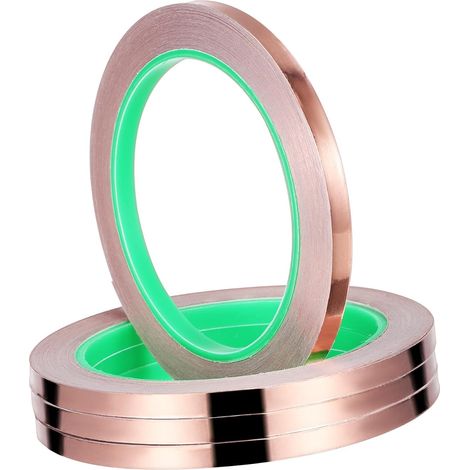 Lot de 4 rouleaux ruban conducteur autocollant pour l'électronique et (1/5)