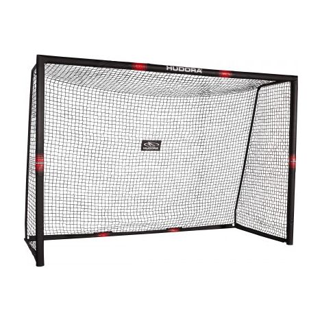 Hudora Pro Tect 300 Fußballtor Schwarz Rot Neon