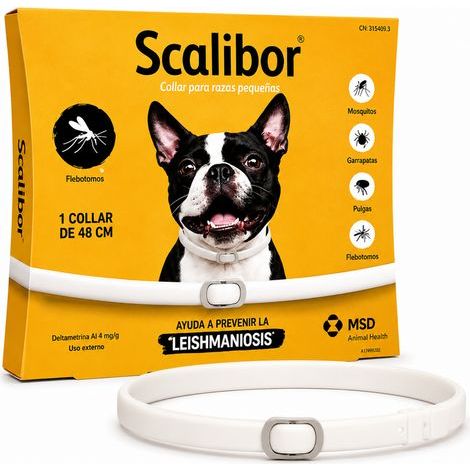 Collier anti-puces et anti-tiques pour chiens, 48 ​​cm, protection 12 mois, collier antiparasitaire imperméable, ajustable pour chiens de petite et moyenne taille (1/5)