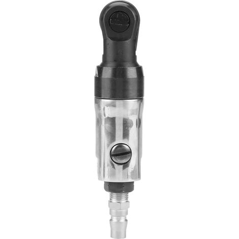 3/8" Square Drive Straight Shank Pneumatic Air Ratchet Wrench Professional Tool ( default send Japanese air inlet connector)