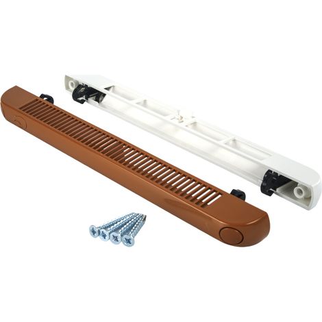 Aérateur de fenêtre manuel F Vent 1250 clip blanc / chêne doré (1/3)