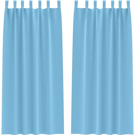 Maison Exclusive - Verdunkelungs-Vorhänge mit Ringen 2 pcs Himmel