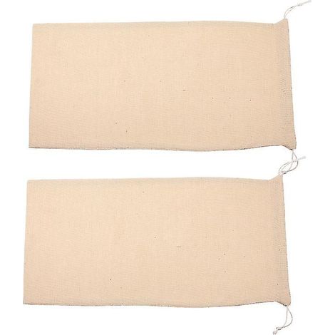 Lot de 2 pochettes à pain à cordon