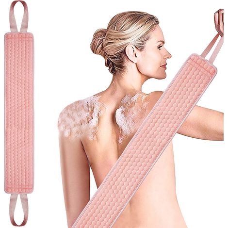 1 Serviette de bain, double face, coton épais, exfoliante, salle de bain (1/5)