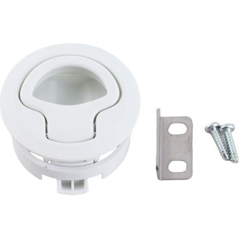 Loquet de trappe en plastique, pour camping-car, bateau marin, blanc (1/5)