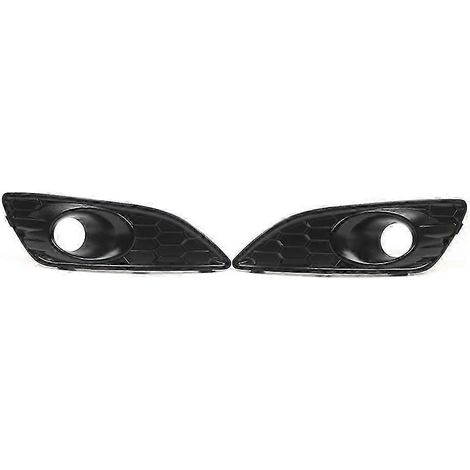 Paire de grilles de protection inférieures de pare-chocs avant en nid d'abeille pour feux antibrouillard, compatibles avec Fiesta Mk7 2013-2017 D2BZ15266CB, bonne qualité WHBYV (1/4)