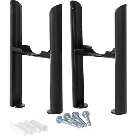 Milano Windsor 3 Column Radiator Floor Mounting Feet Kit - Black