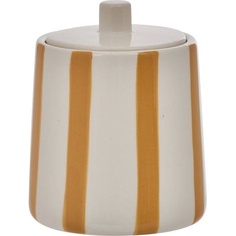 Vaso in cotone strio 10,2 x 12,8 cm giallo - 5five (1/2)