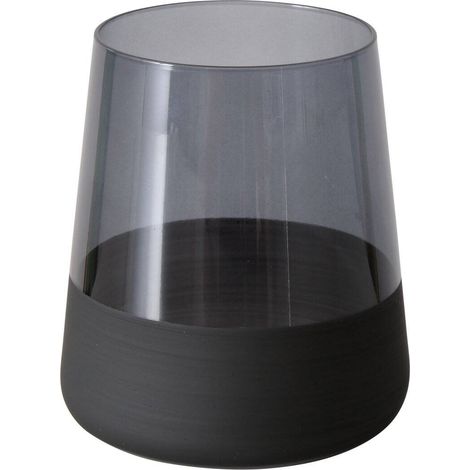 Verre à boire pour l'eau ou les cocktails MOLUNA, verre noir, 380 ml