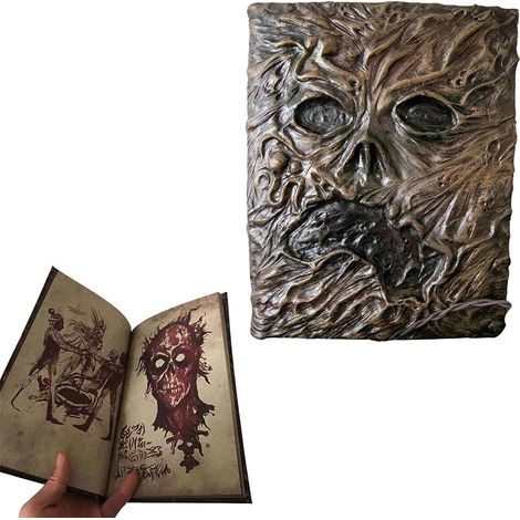 Livre Nécronomicon Démon Maléfique Dead Prop Résine Ornementale Artificiel Ancien Grimoire Objet Décoratif Sombre Tome Maudit Statue Cauchemardesque Accessoire Horreur Collection