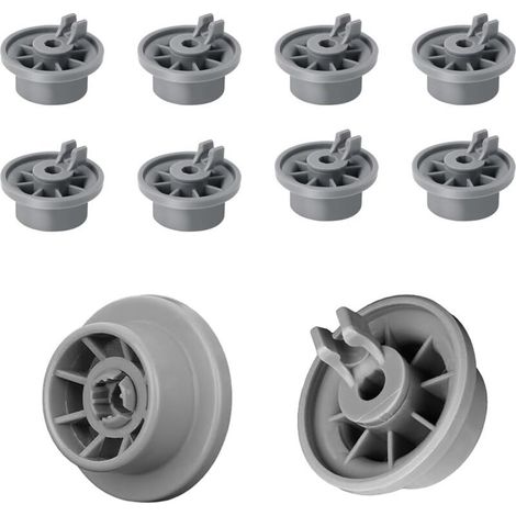 Kit de 8 Roulements pour Panier Inférieur de Lave-Vaisselle - Roulettes et Roues de Rechange Universelles Compatibles avec Bosch Siemens Neff Beko - Pièce et Accessoire Lave Vaisselle (1/5)