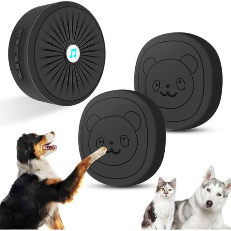 1 Sonnette sans Fil pour Chien, 55 Mélodies, Volume Réglable, Étanche IP44, Portée 300m, Intérieur Extérieur (1/5)