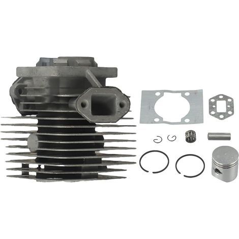 Kit cylindre en métal et piston pour débroussailleuse Zenoah G35 G45, tailles 36 mm 40 mm pour réparation de débroussailleuse, finition argentée (36 mm) (1/5)