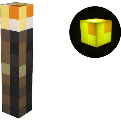 Led Torch Desk Bedside Lamp Night Light Home Decoration,Minecraft Game Torch Light (Rechargeable) (1/5)