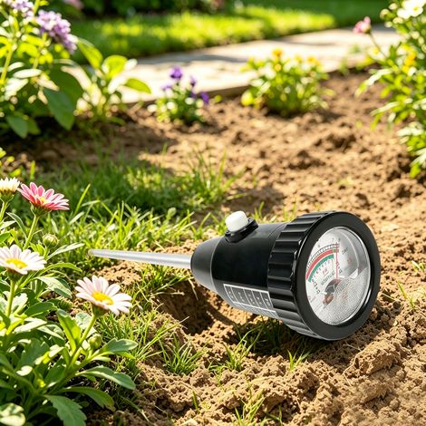 【Maison connectée】Appareil de test du sol 2-en-1, sonde de 300 mm de long, humidimètre/pH-mètre/appareil de mesure du pH et de l'humidité du sol, adapté aux jardins, aux exploitations agricoles et aux (1/5)