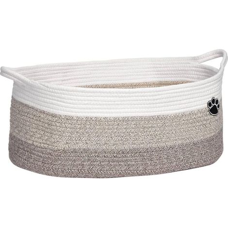 Panier de rangement pour jouets, panier tressé résistant, grand panier de rangement tressé, pour le salon et la chambre (1/5)