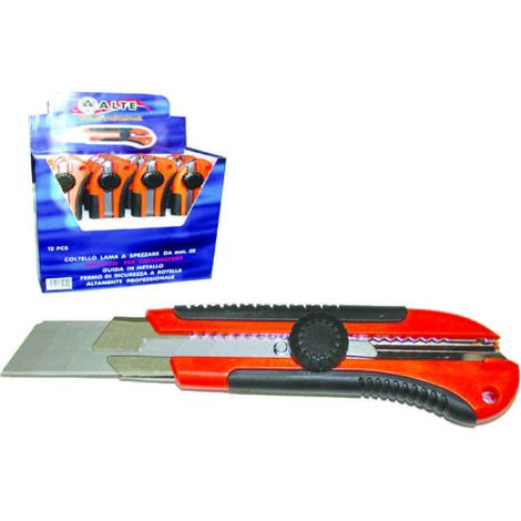Cutter mm.25 professionale con bloccaggio a rotella - 12 pz
