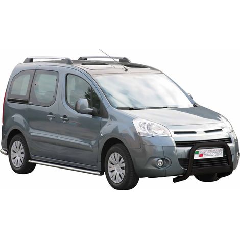 Pare-buffle Avant pour Citroen Berlingo 2008-2014 63 mm en Acier Noir (1/5)