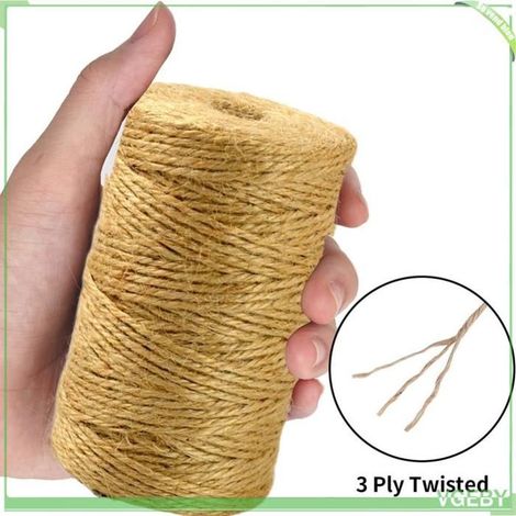 Corde de chanvre - FAFEICY - 3 plis - 100m - 2mm - 4 rouleaux (1/5)