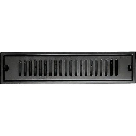 Bonde de douche rectangulaire en acier inoxydable, grande (1/5)