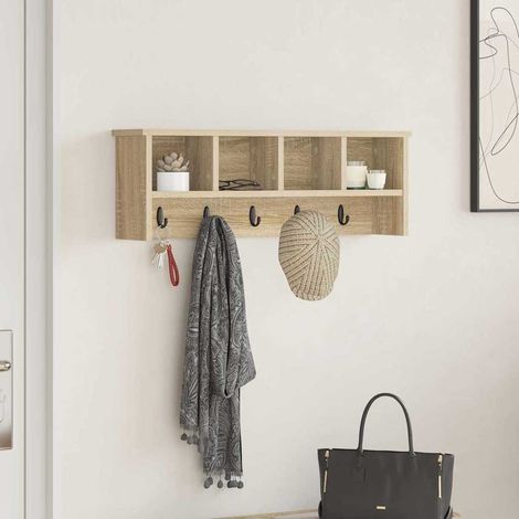 Wandmontierter nachttisch Sonoma-Eiche 75 x 16 x 26 cm