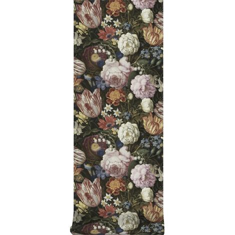 Vliestapete - Alte Meisters Blumen - 10m x 52cm (1/4)