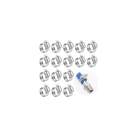 Gotrays – Lot de 25 colliers de serrage inox 6-12mm – Acier inoxydable 304 – Résistants à la corrosion – Pour conduites d'eau domestiques - 25Pcs6-12mm (1/4)