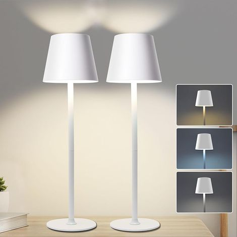 Lampe de Table LED Sans Fil (2 Pièces), 5W, 5200mAh, 3 Modes, IP54 (1/5)