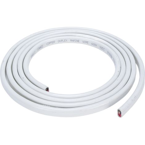 Ortviai Câble électrique marin 10 AWG (6 mm²) étanche, haute conductivité et grande flexibilité pour bateaux, camping-cars et remorques (1/5)
